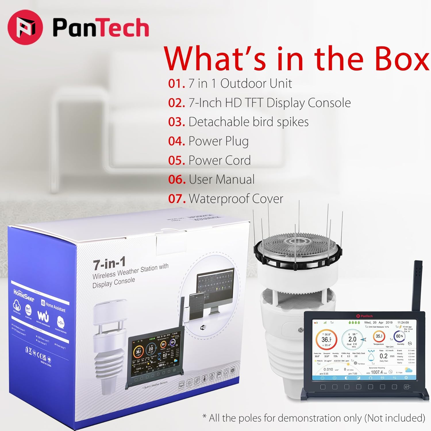 PanTech PT-HP2564 solar-powered outdoor sensor array