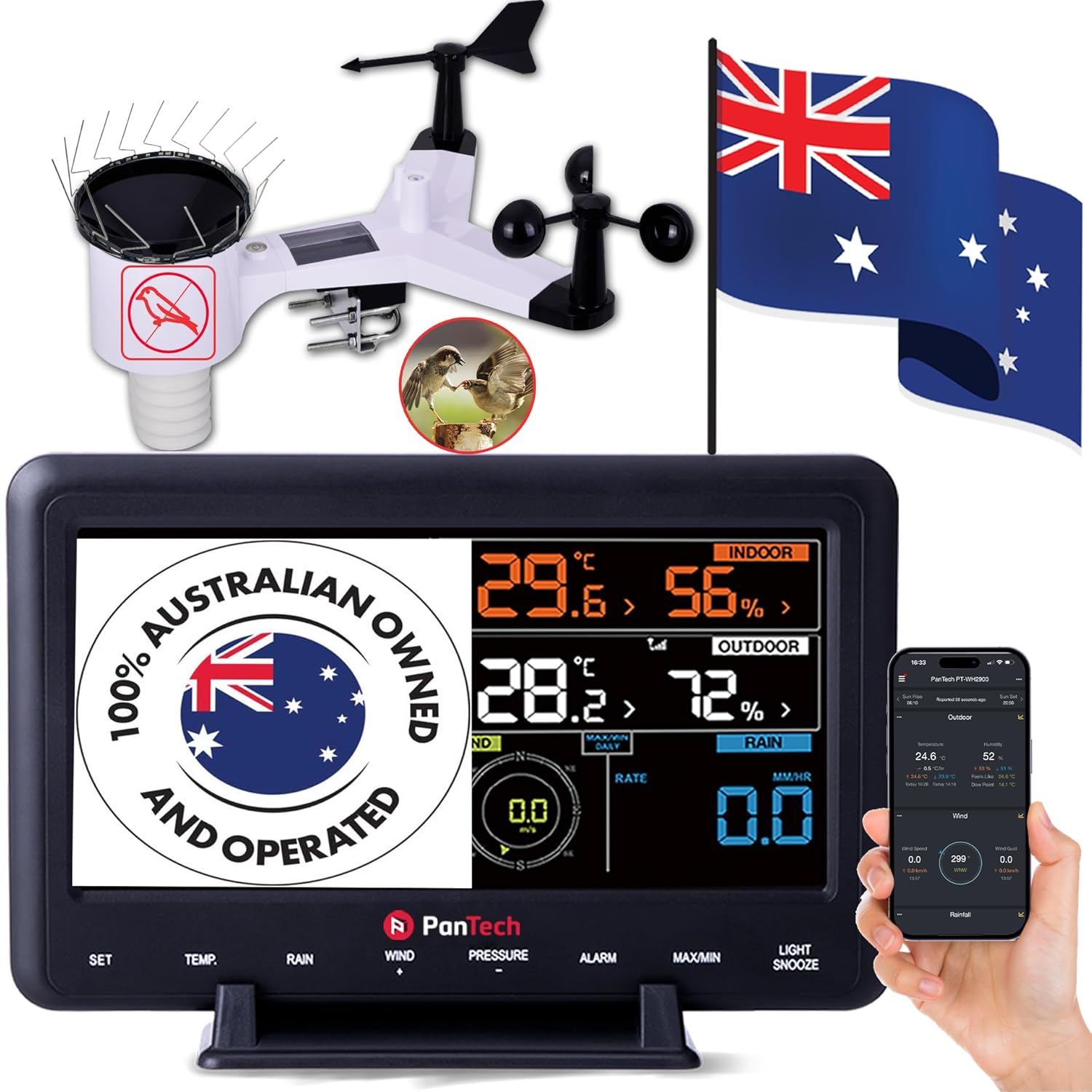 PanTech WH2900 colour display wireless weather station
